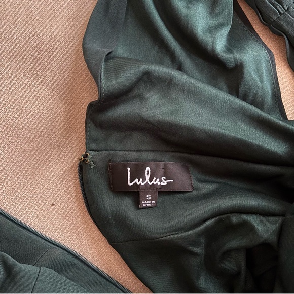 Lulu’s | Size S | Hunter Green Evening Gown Wedding Dress - Picture 7 of 7